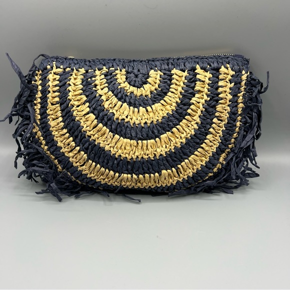 J. Crew Bags J Crew Raffia Woven Clutch Poshmark